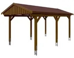 Skan Holz Fichtelberg - Satteldach Einzelcarport Breite 317 cm Gr. 1 - 317 x...