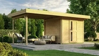 Weka 172.2430.40211, Weka Gartenhaus Designhaus 172 B mit Design-Einzelt&uuml;re und