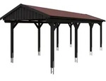 Skan Holz Fichtelberg - Satteldach Einzelcarport Breite 317 cm Gr. 2 - 317 x...