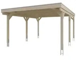 Skan Holz Grunewald - Flachdach Carport aus Leimholz Breite 427 cm Gr. 1 - 427...