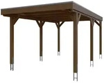 Skan Holz Grunewald - Flachdach Carport aus Leimholz Breite 321 cm Gr. 1 - 321...
