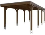 Skan Holz Grunewald - Flachdach Carport aus Leimholz Breite 321 cm Gr. 2 - 321...