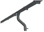 Skan Holz Metall Regenrinnen f&uuml;r Satteldach-Carports-812 cm (2er-Set)-anthrazit
