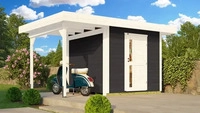 Weka 172.2424.46111, Weka Gartenhaus Designhaus 172 A mit Design-Einzelt&uuml;re und