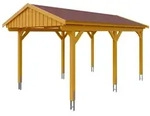 Skan Holz Fichtelberg - Satteldach Einzelcarport Breite 317 cm Gr. 1 - 317 x...