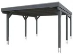 Skan Holz Grunewald - Flachdach Carport aus Leimholz Breite 427 cm Gr. 1 - 427...
