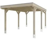 Skan Holz Grunewald - Flachdach Carport aus Leimholz Breite 321 cm Gr. 1 - 321...