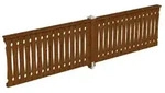 Skan Holz Br&uuml;stung Balkonschalung zu Pavillon Cannes/Orleans Gr. 3 nussbaum