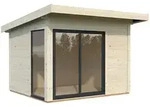 Palmako Gartenhaus Andrea 7,5 m2 Slide Plus - 44 mm naturbelassen