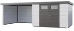 Telluria Metallger&auml;tehaus Classico 3330 mit Lounge Anbau (ca. 450 cm Breite)