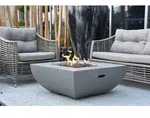 Gardenforma Gas Feuerstelle Westport aus Faserbeton in Betonoptik grau
