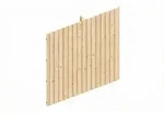 Skan Holz Carport R&uuml;ckwand - Deckelschalung R&uuml;ckwand: 362 x 330 cm farblich