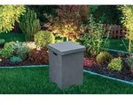 Gardenforma Abdeckung f&uuml;r 11 kg Gasflaschen, Beton-Optik dunkelgrau Faser-Beton