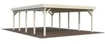 Palmako Carport Karl 40,6 m2 naturbelassen Holzcarport