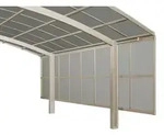 Ximax Seitenwand f&uuml;r Portoforte und Linea 491,2 cm-149,5 cm-Edelstahl-Look