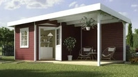 Weka 213.3030.43200, Weka Designhaus 213 B 600 x 300 cm Gr.2 schwedenrot - 50 %