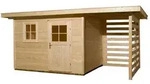 Weka 28 mm Gartenhaus 170 mit Anbau 385 x 211 cm - 50 % Rabatt auf...
