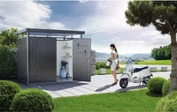 Biohort 84039, Biohort Ger&auml;tehaus HighLine mit Doppelt&uuml;r-dunkelgrau-metallic-H 2