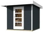 Weka Gartenhaus Designhaus wekaLine 172 mit Vordach (50 cm)-Gr. 1 (205 x 210