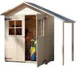 Weka 14 mm Garten- und Terrassenschrank mit Schleppdach-Gartenschrank mit...