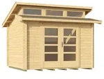 Weka 28 mm Gartenhaus 158 300 x 300 cm - 50 % Rabatt auf Dacheindeckung