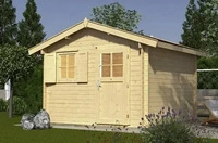 Weka 107.3030.00.00, Weka Gartenhaus 106 mit Vordach 300 x 300 cm - 50 % Rabatt...