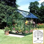 Halls SO8101, Halls Gew&auml;chshaus Popular - 5.0 m&sup2; Gr&uuml;n mit 3 mm Blankglas