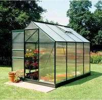 Halls SO8103, Halls Gew&auml;chshaus Popular - 5.0 m&sup2; Gr&uuml;n mit 4 mm...