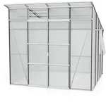 Vitavia Gew&auml;chshaus Freya 7600 inkl. 2 Seitenfenster - 7,6 m2 -Alu-blank eloxiert-6
