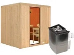 Karibu Sauna Sodin-9 kWOfen int. Steuerung-Ohne Dachkranz