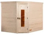 Weka Premium Massivholzsauna Turku 3 Massivholzt&uuml;r ohne Ofen