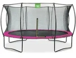 EXIT Silhouette Trampolin mit Sicherheitsnetz-&Oslash; 427 cm-rosa