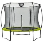 EXIT Silhouette Trampolin mit Sicherheitsnetz-&Oslash; 244 cm-gr&uuml;n