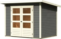 Karibu 82979, Karibu Gartenhaus Stockach 3 - 19 mm-246 x 186 cm-terragrau