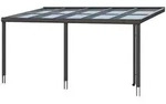 Skan Holz Aluminium Terrassen&uuml;berdachung Monza Breite 541 cm-541 x 257 cm (Gr.