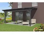 Skan Holz Terrassen&uuml;berdachung Ancona aus Leimholz o. Mittelpfosten Breite 541