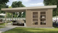 Weka 126.3030.40211, Weka Designhaus 126 B+ inkl. 300 cm Anbau und extra hoher...