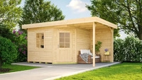 Weka 213.3030.40110, Weka Designhaus 213 A+ inkl. 150 cm Anbau und extra hoher...