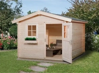 Weka 106.2530.00.00, Weka Gartenhaus 106 mit Vordach 250 x 300 cm - 50 % Rabatt...