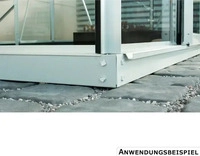Vitavia 263130, Vitavia Stahlfundament f&uuml;r Gew&auml;chshaus Ida 1300-Alu-blank eloxiert