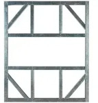 Globel Fundamentbodenrahmen f&uuml;r Metallger&auml;tehaus Gartenmanager Dream 295 x 237 cm
