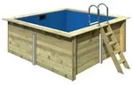 Karibu Rechteck Pool Gr. 1 - 350 x 320 cm - kdi Grundk&ouml;rper inkl. gratis