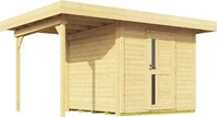 Weka 172.2430.40111, Weka Gartenhaus Designhaus 172 A mit Design-Einzelt&uuml;re und