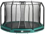 Salta Trampolin Premium Ground mit Sicherheitsnetz &Oslash; 366 cm gr&uuml;n