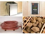 Weka Saunaofen-Set 2 inkl. 4,5 kW Ofen, Saunasteine, Steuerger&auml;t