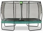Exit Allure Premium Trampolin mit Sicherheitsnetz 214 x 366 cm gr&uuml;n