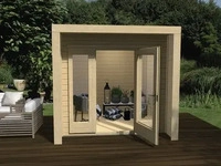 Weka 263.2424.40000, Weka Gartenhaus 263 mit gro&szlig;er Glasfront - 28 mm...