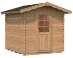 Palmako Gartenhaus Vivian 3,8 m2 - 28 mm Hellbraun tauchimpr&auml;gniert