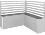 Biohort Rankgitter f&uuml;r Hochbeet (2 St&uuml;ck, f&uuml;r L-Form) L Form silber-metallic