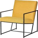 Loungesessel STYLE, Gestell schwarz, gelb kaiserkraft